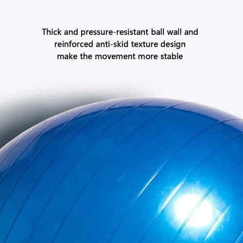 Vista 4 de MDybf Pelota de fitness, pelota de yoga, pilates, ejercicio, pelota de fitness con bomba de aire, para el hogar, oficina, fitness, equilibrio