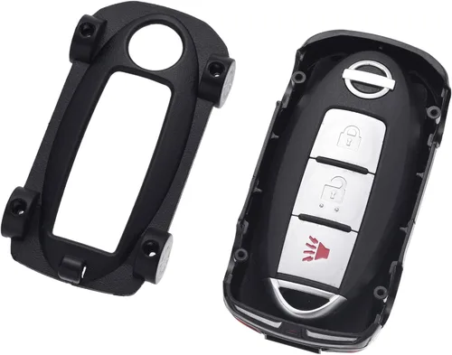 Vista 6 de Funda para llavero Nissan, versión mejorada con lámpara, compatible con Nissan Altima Maxima Sentra Armada Pathfinder Rogue Smart Remote Key y llave