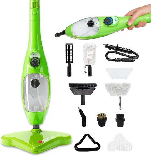Vista 9 de H2O Mopa de vapor HD y limpiador de vapor de mano Vaporizador de piso 3 en 1 Potencia de 1500 W y tanque extraíble de 15.2 fl oz