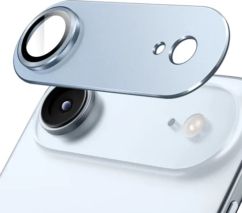 Vista 10 de JETech Protector de lente de cámara para iPhone 17 de 6.3 pulgadas, cobertura completa, cubierta de anillo de vidrio templado 9H, placa de metal