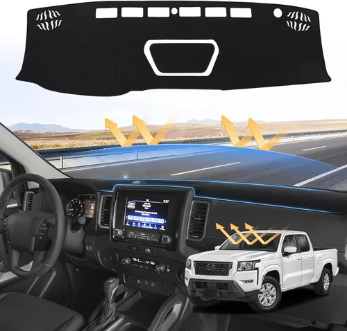 Vista 24 de Sunsdrew - Cubierta de salpicadero para Dodge Ram 1500 2500 3500 2010-2018