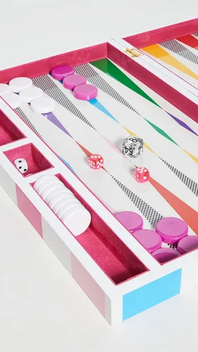Vista 2 de Juego de Backgammon de Arcoíris Jonathan Adler para Mujeres