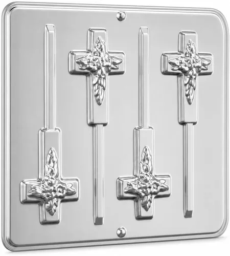 Vista 2 de Molde Cruz Lollipop Chocolate Candy Religious 426