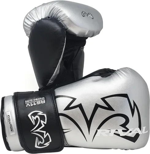Vista 12 de Guantes de boxeo RIVAL RS11V Evolution para sparring, acolchado extra grueso de 5 cm, sistema V-Strap Wrist Lock 2, compartimento para manos grande