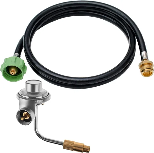 Vista 8 de Manguera Adaptadora de Propano de 1 lb a 20 lb y Ensamblaje Regulador de Plancha C001 de Reemplazo para Accesorios Coleman Roadtrip LXX LXE LX Party