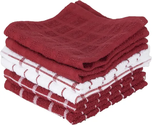 Vista 10 de Ritz Premium Toallas de Cocina de Felpa de Algodón 100% a Cuadros - Altamente Absorbentes, Súper Suaves, de Larga Duración, 25"x15", Paquete de 3