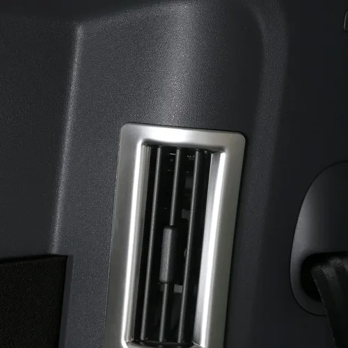 Vista 4 de Ventilación de salida de aire acondicionado de pilar C interior de coche de plástico ABS para Land Rover Defender 2020 (plata)