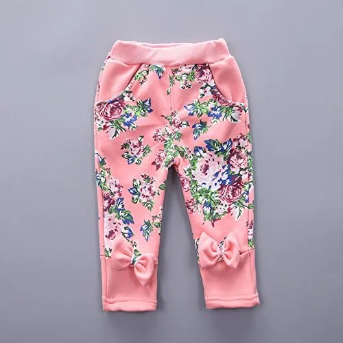 Vista 5 de Conjunto de ropa de primavera y otoño e invierno para niñas pequeñas, terciopelo cálido con capucha y pantalones
