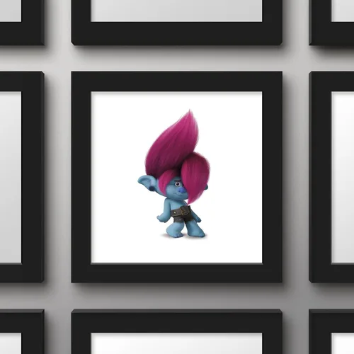 Vista 2 de Trends International Gallery Pops Trolls Band Together - Póster de pared Floyd, 12.00 x 12.00 pulgadas, versión de marco negro