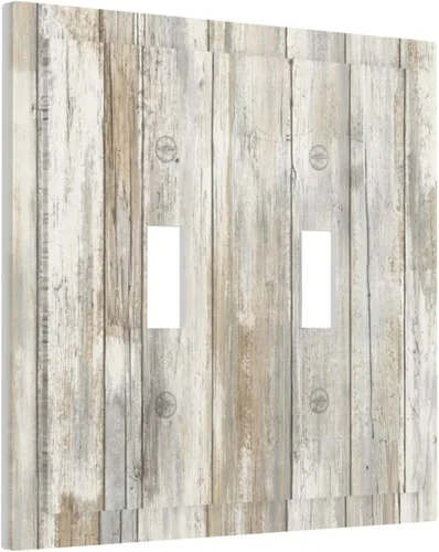 Vista 157 de Placa de Interruptor de Luz de Palanca Única Abstracta en Negro, Blanco y Gris, Cubierta de Tomacorriente, Placa de Pared Decorativa de Un