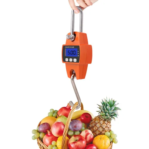 Vista 5 de 661.4 lbs Mini Escala Portátil LCD Digital Electrónico Gancho de Acero Inoxidable Colgante Pesaje Grúa Balanza Balanza