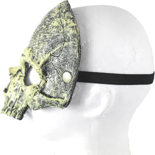 Vista 4 de Máscara facial de calavera de espuma, accesorio de disfraz de Halloween