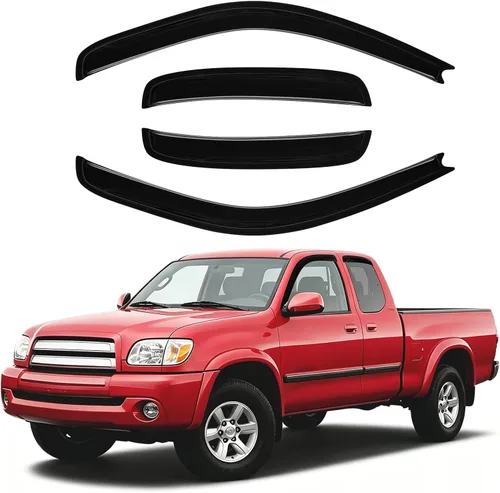 Vista 27 de Canvcle 4Runner - Protectores de lluvia – Viseras de ventana para Toyota 4Runner 2010-2024, deflectores de viento de ventana lateral con cinta