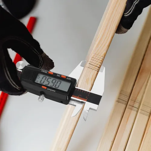 Vista 7 de HARDELL Calibrador Digital de 6 Pulgadas con Pantalla LCD Grande, Herramienta de Medición de Calibradores con Función de Apagado Automático