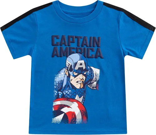 Vista 3 de Marvel Boys' Marvel Avengers Boy's 4-Pack Superhero Short Sleeve Tee Shirt Set Multi