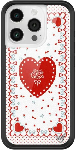 Vista 27 de Wildflower - Fundas compatibles con Apple iPhone 15 Pro Protector de goma negro, certificado de prueba de caída de 4 pies, propiedad de mujeres