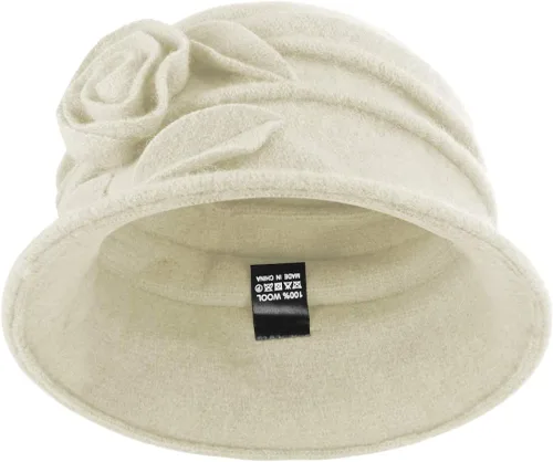 Vista 3 de Janey&Rubbins Sombrero de pescador de invierno con fieltro de lana para mujer
