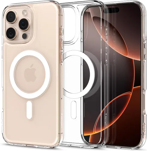 Vista 36 de Spigen Funda para iPhone 13 Mini, ultra híbrida MagFit [antiamarilleo] [compatible con Magsafe] - Transparente