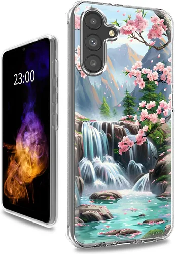Vista 19 de Funda transparente para Samsung A15 5G de 6.5 pulgadas, doble capa protectora a prueba de golpes de PC transparente de silicona suave