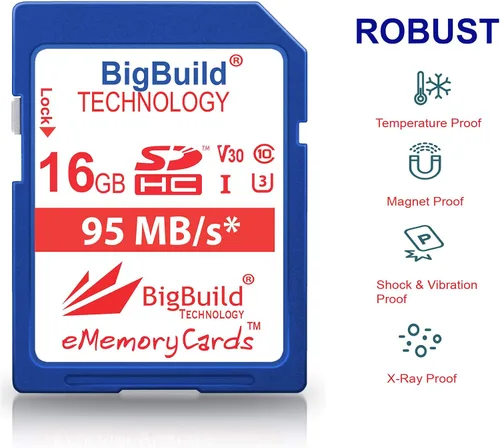 Vista 4 de Tarjeta de memoria UHS-I U3 de 16 GB de 95 MB/s para Nikon 1 J1/S1/V2 CoolPix Series incluyendo cámara A10/100/300/900, B500/700, P900/1000