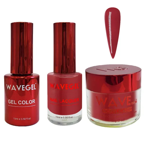 Vista 64 de WAVEGEL - Juego de gel de remojo, laca de uñas y polvo acrílico y polvo de inmersión a juego - Colección Queen - #001 Negro sedoso