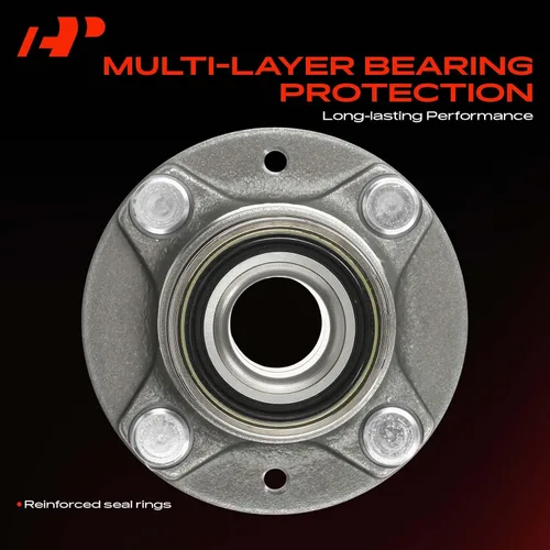 Vista 5 de A-Premium 2 rodamientos de rueda delantera y conjunto de cubo con 4 lengüetas compatibles con Mazda Miata 1990-1997 1999-2005 Compatible with