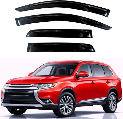 Vista 13 de KPY Protector de lluvia compatible con Toyota RAV4 1996-2000 (4 puertas), 4PC Visera de ventana Deflectores de ventilación de ventana lateral