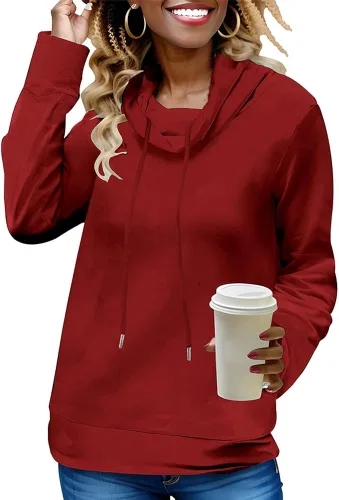 Vista 2 de Nimsruc Sudadera casual de manga larga para mujer