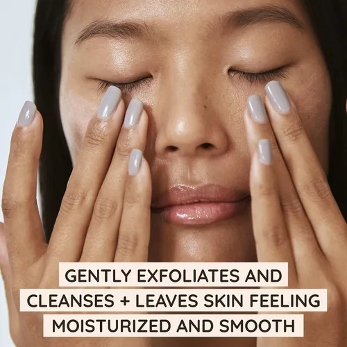 Vista 2 de Aveeno Calm + Restore Exfoliante facial nutritivo PHA diario para pieles sensibles, sin fragancia y fórmula de avena no abrasiva para exfoliar