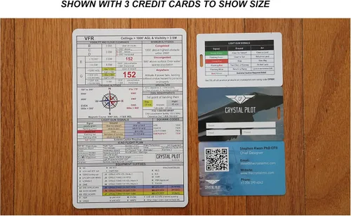 Vista 3 de Crystal Pilot Cartel VFR e IFR (mediano (4.5 x 7 pulgadas)