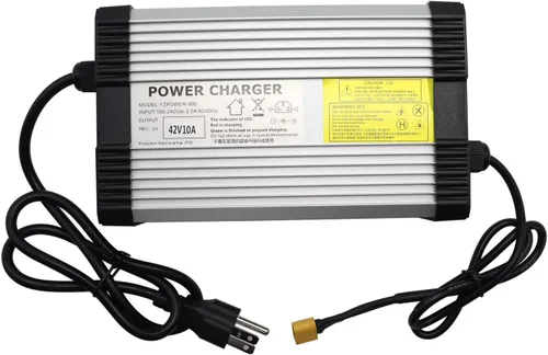 Vista 2 de 42V 10A Lithium Battery Charger AC Adapter Power Supply for 10S 36V Batteries Pack DC XT60 Plug