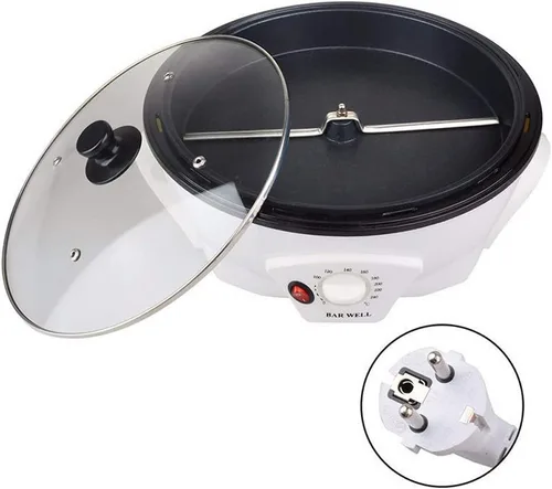 Vista 2 de Máquina de palomitas de maíz para el hogar Pequeña máquina de palomitas de maíz Frijol crudo Fruta seca de soja Máquina de tostado de cacahu