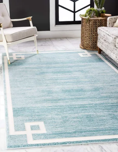 Vista 27 de Unique Loom Colección Uptown de Jill Zarin - Alfombra moderna con textura de estilo griego, color beige (1.25 x 1.85 m)