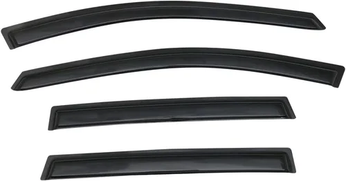Vista 4 de Visera de ventana compatible con Honda CRV 2017-2022, estilo delgado, acrílico, humo, tintado, sol, lluvia, protector de pantalla, deflector