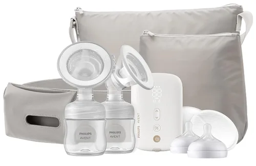 Vista 10 de Philips Avent Extractor de leche eléctrico doble - Extractor de leche eléctrico, fuerza hospitalaria, con bolsa de viaje y funda, SCF393/82