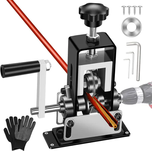 Vista 8 de Trivd Frol Máquina peladora manual de alambre de 0.06 pulgadas a 1 pulgada, máquina peladora de alambre de cobre, herramienta peladora de alambre