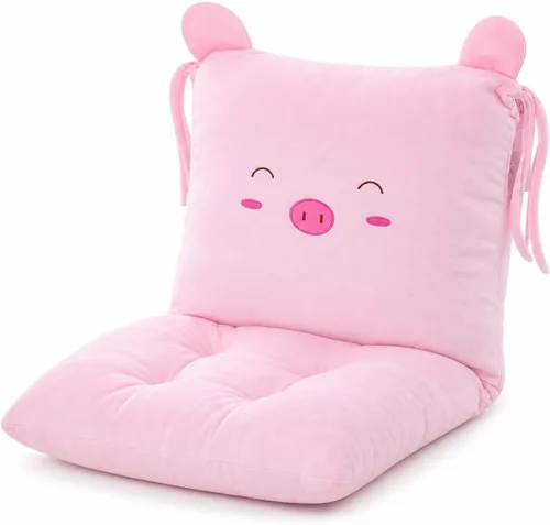 Vista 7 de ChezMax juego de almohadón relleno con acolchado, respaldo y asiento, para auto; silla mecedora cuadrada plegable, con estampado de caricaturas