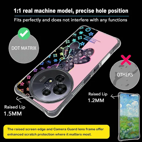 Vista 6 de jioeuinly Funda para Tecno Spark Go 2025 Compatible con Tecno Spark Go 1 / GO 1S / Pop 9 4G Funda de Teléfono Cubierta