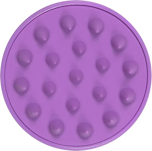 Vista 3 de Esha Girl - Masajeador de cuero cabelludo y cabeza de silicona suave – Cepillo de champú para húmedo seco aceitoso rizado recto grueso fino áspero