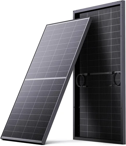 Vista 15 de Panel solar bifacial de 450 W, monocristalino tipo N 16BB, doble vidrio, diseño de módulo dual antisombra, hasta 25.6% de eficiencia de conversión