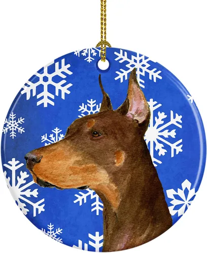 Vista 158 de Caroline's Treasures Cavalier Spaniel - Adorno de cerámica para colgar en el árbol de Navidad, para el hogar, Navidad, fiestas, regalo, 3 pulgadas