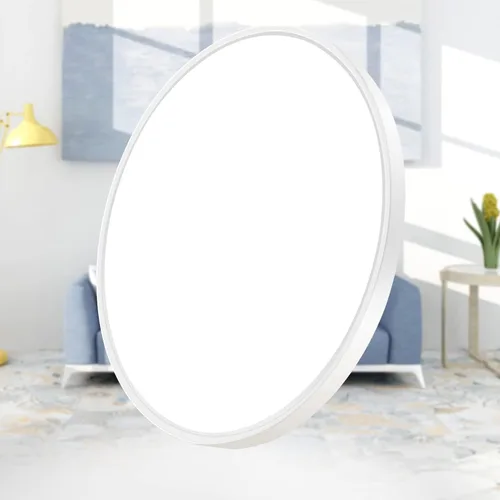 Vista 9 de inShareplus Lámpara de techo LED de 7 pulgadas, color blanco de 12 W (equivalente a 120 W) 5000 K, luces de techo blancas de montaje empotrado