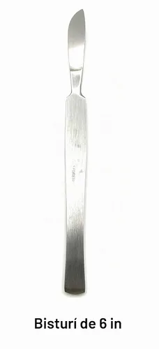 Vista 5 de Kit de disección de 19 piezas que incluye tijeras, fórceps, bisturíes y sonda en bolsa de plástico desechable para laboratorio de anatomía