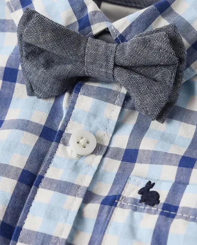 Vista 2 de Gymboree Conjunto de body de manga larga y pantalones cortos chinos para bebé