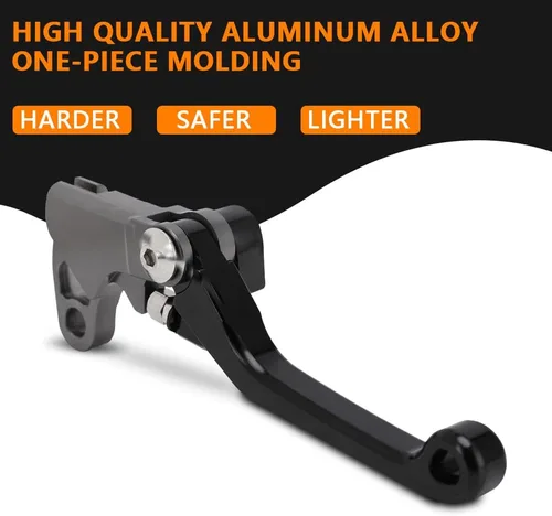 Vista 3 de JFG RACING Palanca de freno de motocicleta Palancas plegables CNC para KLX 110 KLX110 KLX110L 2010-2023 Negro