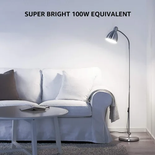 Vista 3 de Lepro Bombillas LED equivalentes a 100 W, 14 W, 1500 lúmenes, luz blanca diurna 5000 K, no regulable, base estándar A19 E26, vida útil de 10000