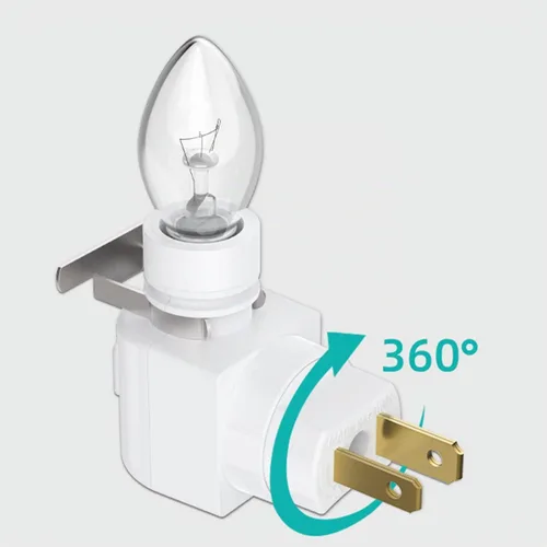 Vista 3 de TWDRTDD Luz nocturna con enchufe, Luz nocturna de base ajustable E12 con interruptor de encendido/apagado para hacer luces nocturnas decorativas