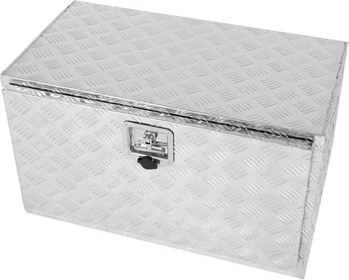Vista 11 de confote Caja de herramientas chapada en aluminio resistente de 18 x 17 x 18 pulgadas, caja de herramientas para debajo de la carrocería, caja