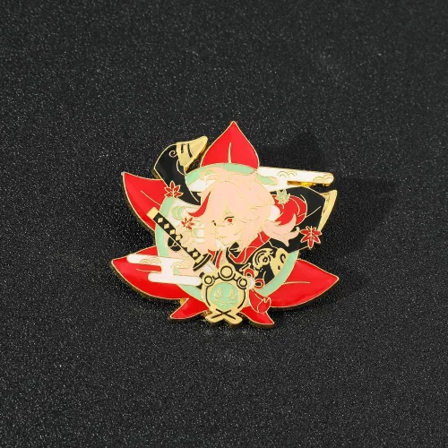 Vista 5 de Genshin Impact - Broche de esmalte para cosplay colección de alfileres de solapa de metal anime Genshin Impact Keqing Xiao exquisitos broches joyas