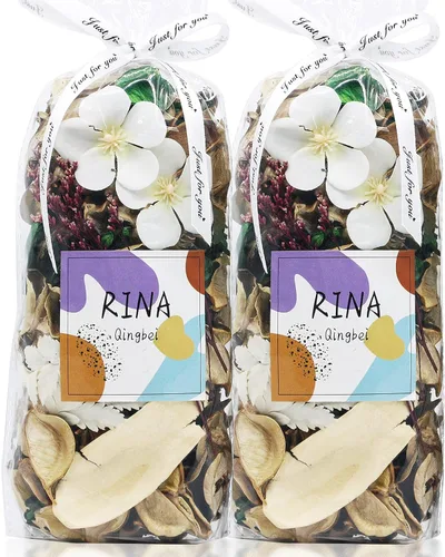 Vista 16 de Bolsas de popurrí blancas, relleno decorativo con aroma a jazmín, 8.4 onzas Jardín de abril